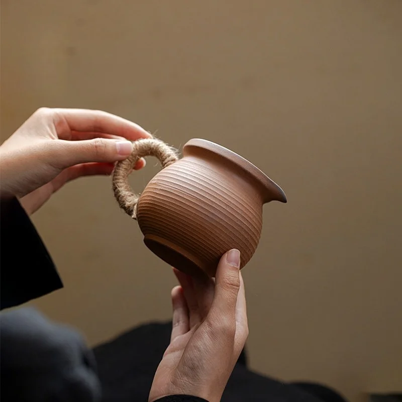 Rock clay Coarse Pottery Public Cup Ceramic Chahai Cup Kung Fu Tea Accessories Tea Infusers Sharing Cup Tea Dispenser