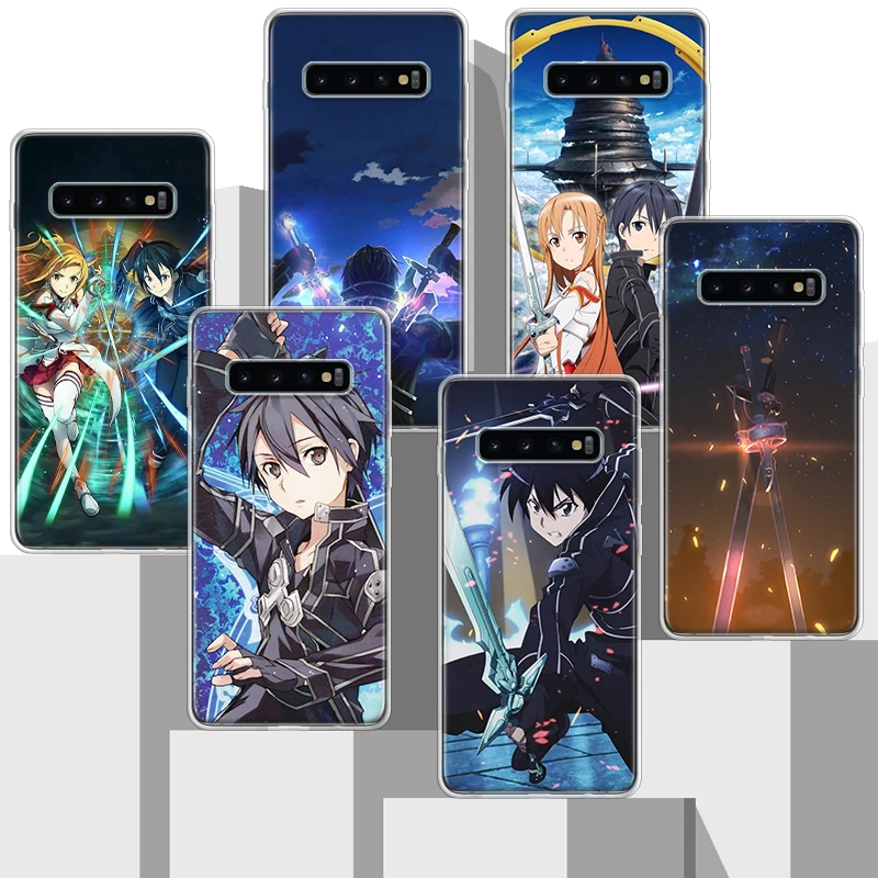 Sword Art Online Kirito Asuna Soft Silicone Phone Case For Samsung Galaxy M12 M21 M30S M31 M51 M32 M52 Note 20 Ultra 10 Plus 9 8