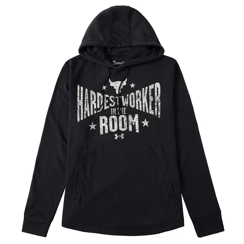 

Underarmour)/Uapjt Rock Terry Sweatshirt Men's Training Fitness Clothing Hooded Sportswear Loose Top 1370458-001