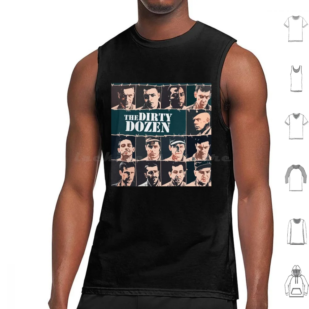 The Dirty Dozen Essential Tank Tops Print Cotton Dirty Dozen Essential