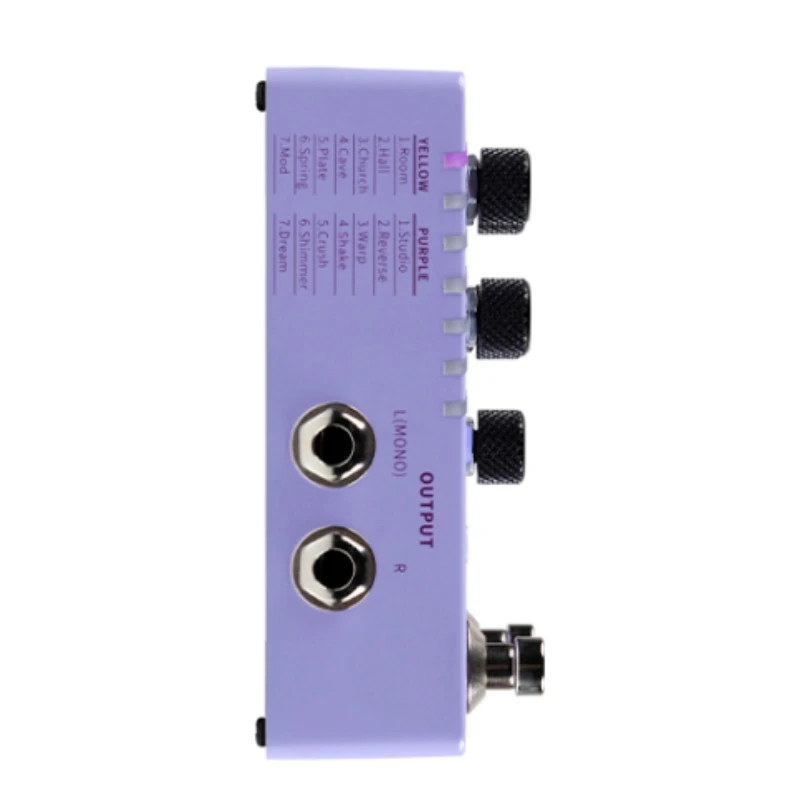 NEW Mooer R7 リバーブ X2 ペダル 14種類のステレオリバーブエフェクト