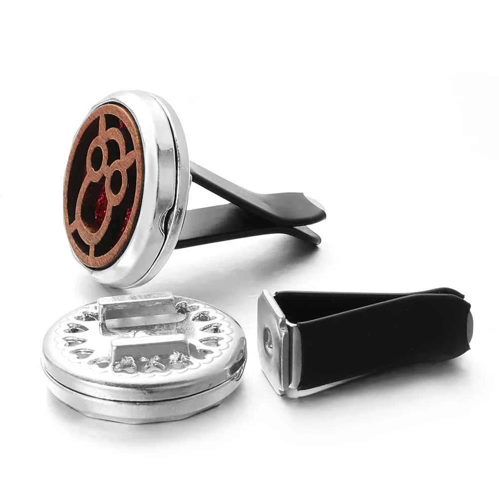 2021 Car Essential oil Diffuser Retro Timber Peace Dove Style Car Air Freshener Lasting Aromatic Perfume Locket Pendant Jewelry