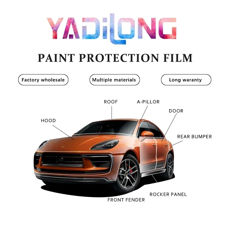 ฟิล์มกันรอยรถยนต์แบบใส/ด้าน  ซ่อมแซมตัวเองได้  ทนน้ำ  รับประกัน 10 ปี  แบบม้วน