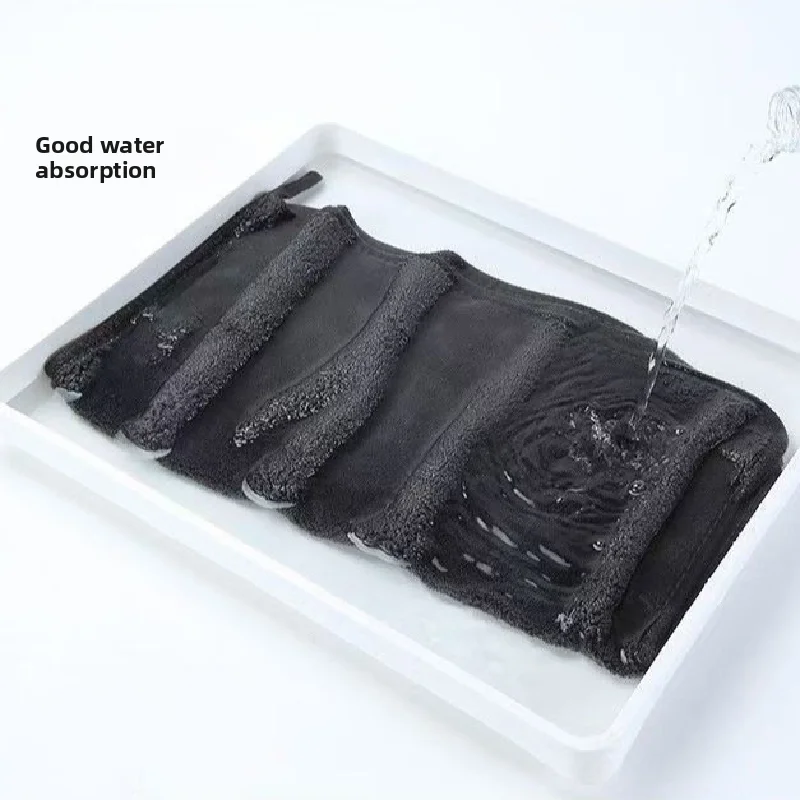 1PCS High-end Microfiber Car WashingTowel Auto Cleaning Drying Cloth Hemming Car Care DetailingCloth Water Absorption Car Rag