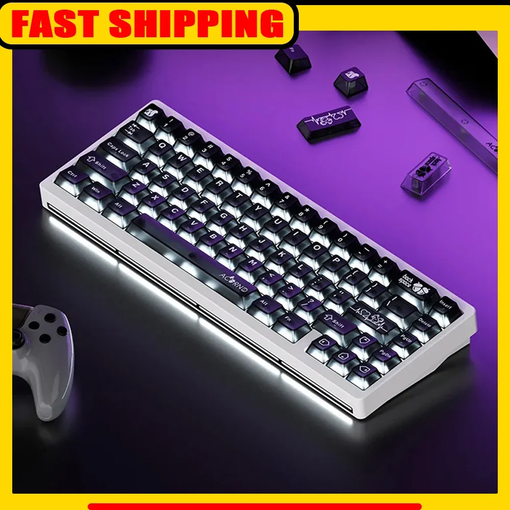 

WEIKAV NUT65 Mechanical Keyboard Kit Tri Mode Wireless Keyboard Aluminium Alloy Gasket RGB QMK/VIA Keyboard 5 PC Accessories
