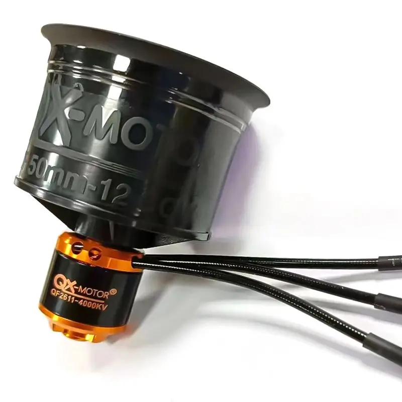 QX-MOTOR 50mm EDF QF2611 12 Blades Ducted Fan met Borstelloze Motor gebruik 40A/50A ESC Voor RC Multirotor helikopter Jet Vliegtuig Onderdelen