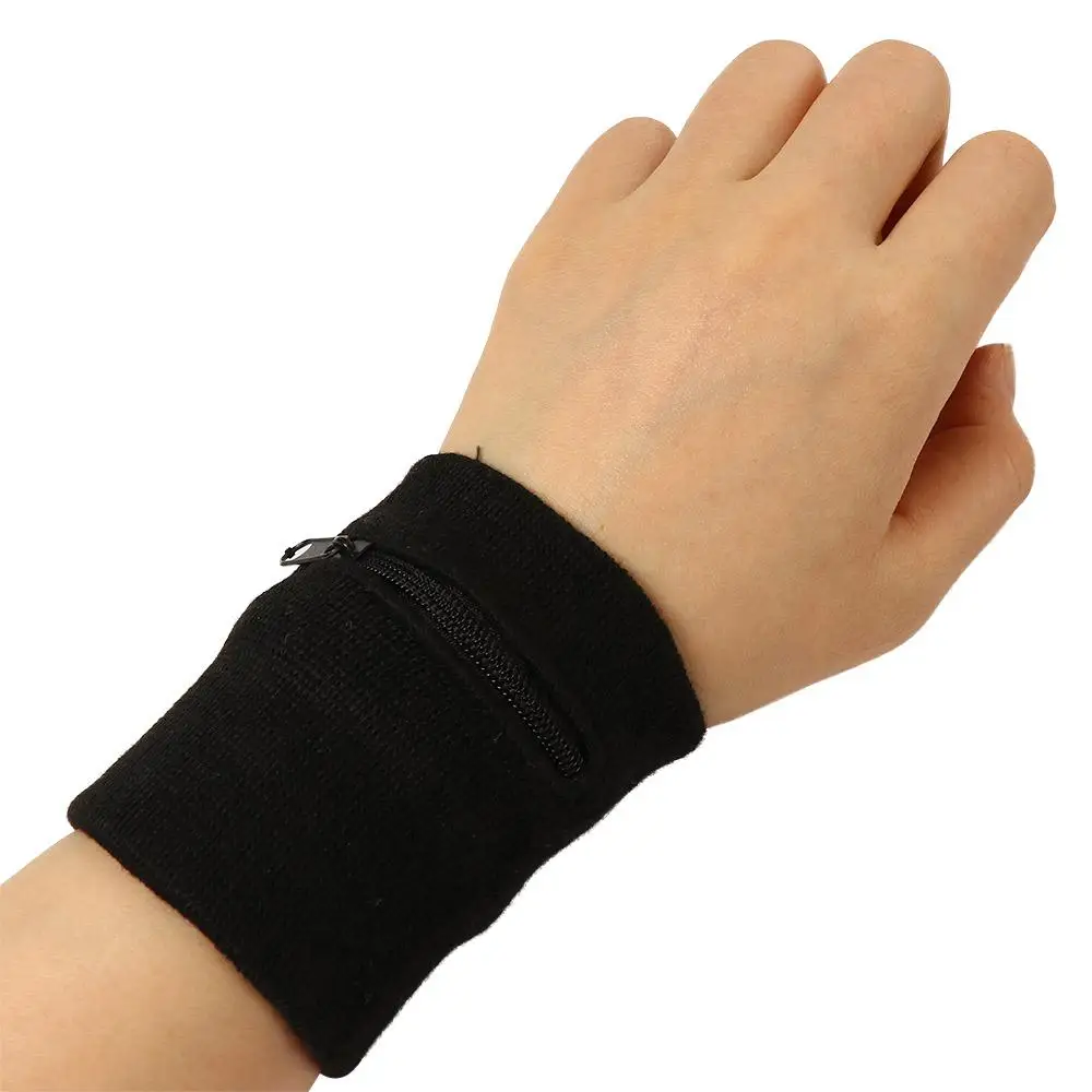 Bag Breathable Hand Guards Wrist Protection Wrist Wallet Arm Band Bag Running Wristband Wrist Purse Bag Zipper Wrist Pouch