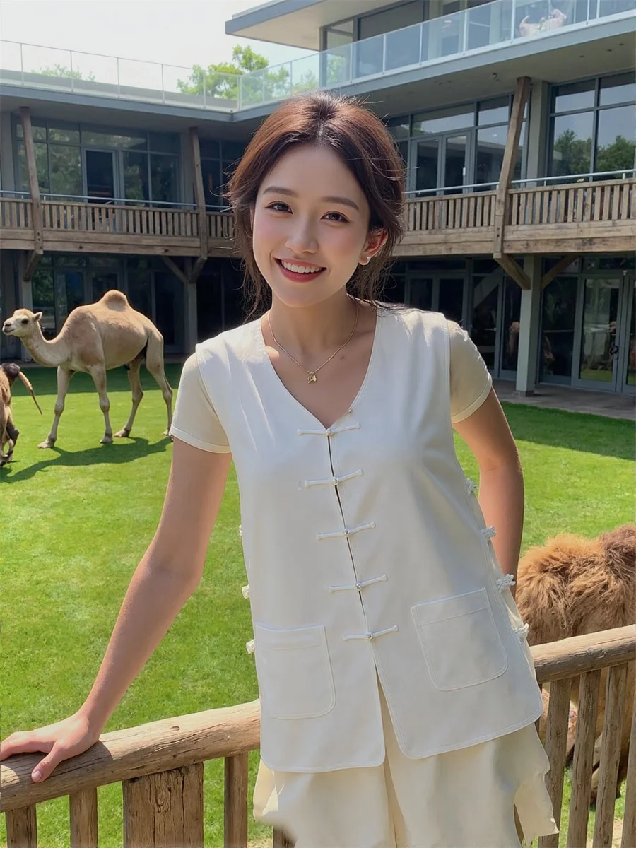 

Women'S Vests For Woman Top Cut Out Button Summer Leopard Animal Print Wild Sleeveless Casual Chic Fashion Gothic Punk Party