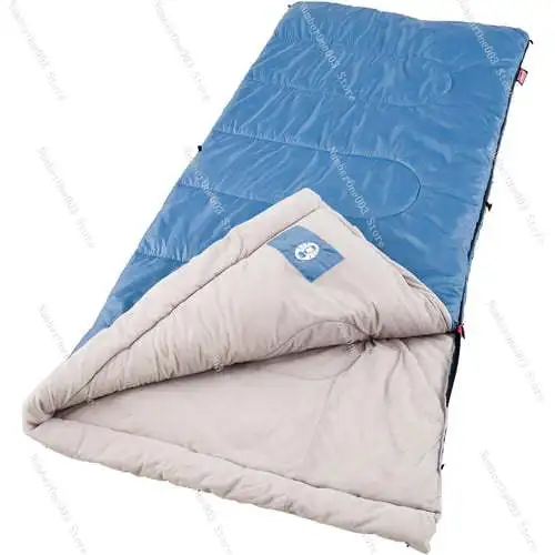 Sun Ridge 40-Degree Cool Weather Rectangular Adult Sleeping Bag, Blue, 33