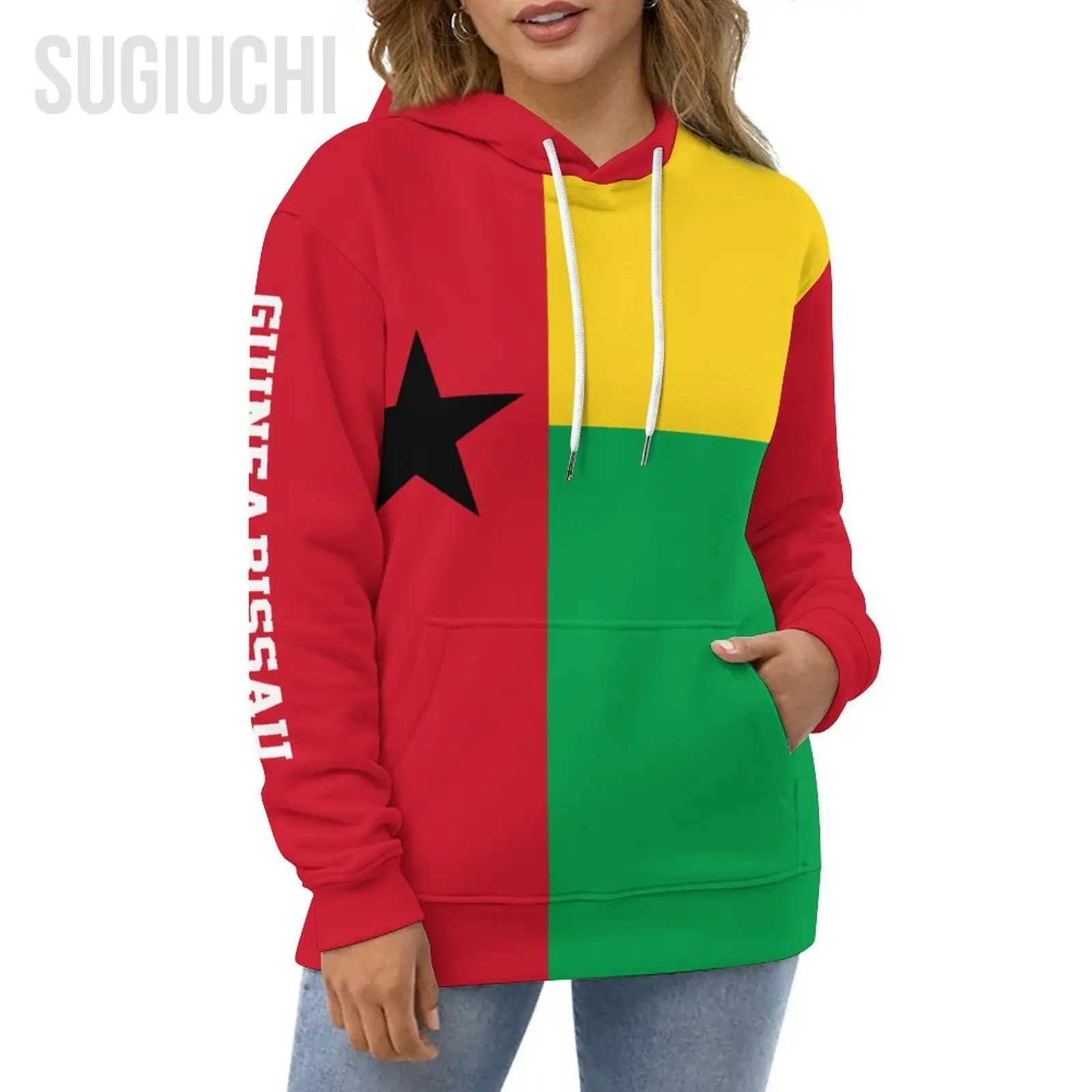 Unisex 3D Hoodie Guinea-Bissau Flag Men Women Polyester Harajuku Sweatshirt Pullover Hoodies Casual Cool