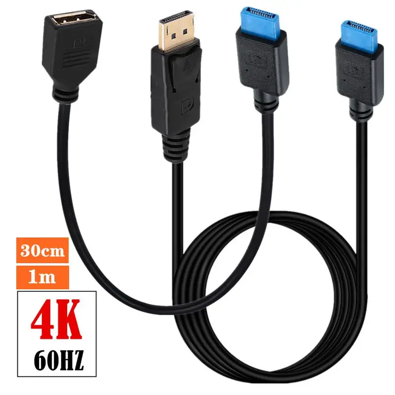 4K 8K DisplayPort Male Female Plastic Connector Anti Wear, Scratch, Anti Static Equipment Professional Testing 60HZ Cable