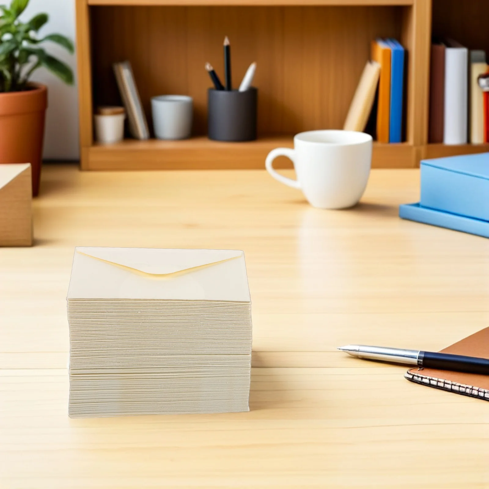 100Pcs 결혼식 초대장 졸업 카드를위한 미니멀리스트 스타일 봉투 휴일 봉투 비즈니스 메일링 인사말 카드