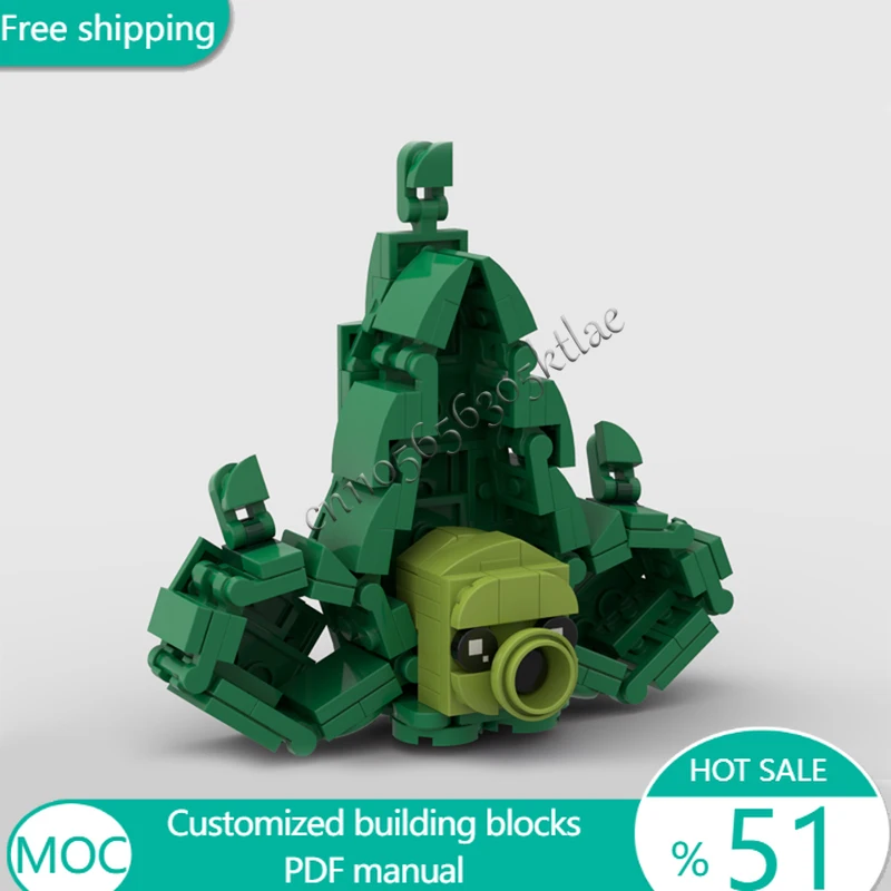 

148 шт. деревья, горошек, MOC, модульный строительный блок, технология, образовательная детская модель, дизайн, игрушка для мальчиков «сделай сам», Рождественский подарок