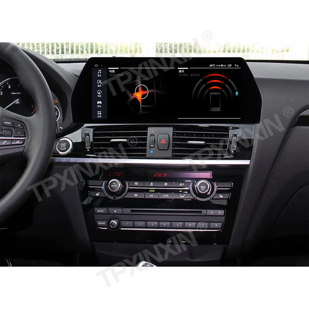 For BMW X3 F25 X4 F26 2016 - 2018 Android Car Radio 2Din Stereo Receiver Autoradio Multimedia Player GPS Navi Unit Screen