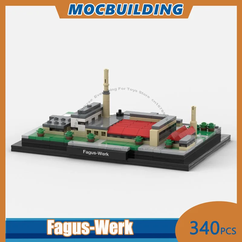 

MOC Building Blocks Fagus-Werk 1:980 Scale Architecture Model DIY Assemble Bricks Display Creative Educational Toys Gifts 340PCS