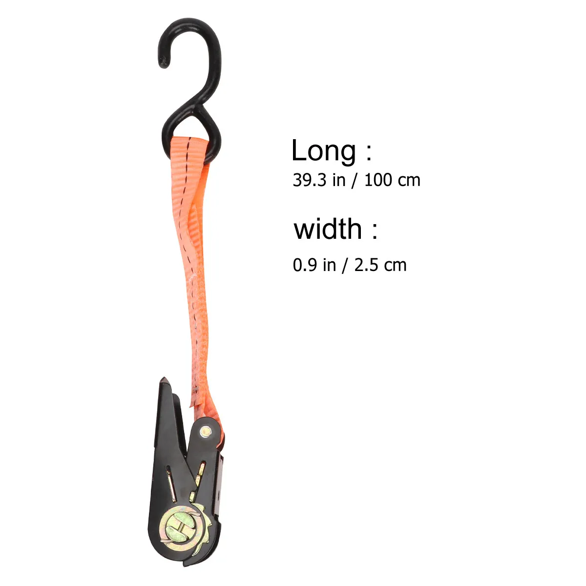 2Pcs Cargo Binding Belt Tie Down Strap Heavy Duty Ratchet Fastening Device Easy Use Truck Motorcycle Cargo Tightening Binding