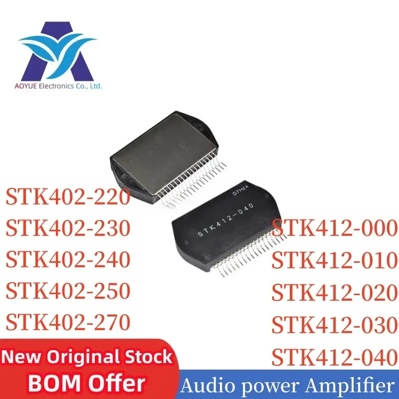 Audio Amplifier STK402-220 STK402-230 STK402-240 STK402-250 STK402-270 STK412-000 STK412-010 STK412-020 STK412-030 STK412-040