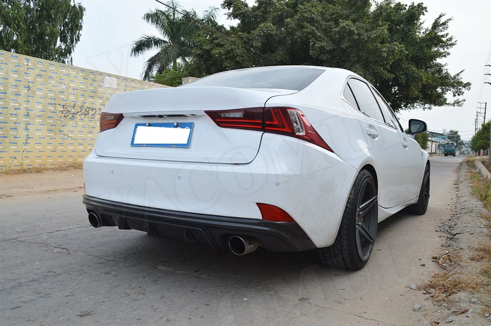 VACOMUL Carbon Fiber/FRP Car Rear Bumper Diffuser Lip Spoiler For Lexus IS250 300 350 IS F Sport Sedan 4Door 2014-2016 BumperLip view 6