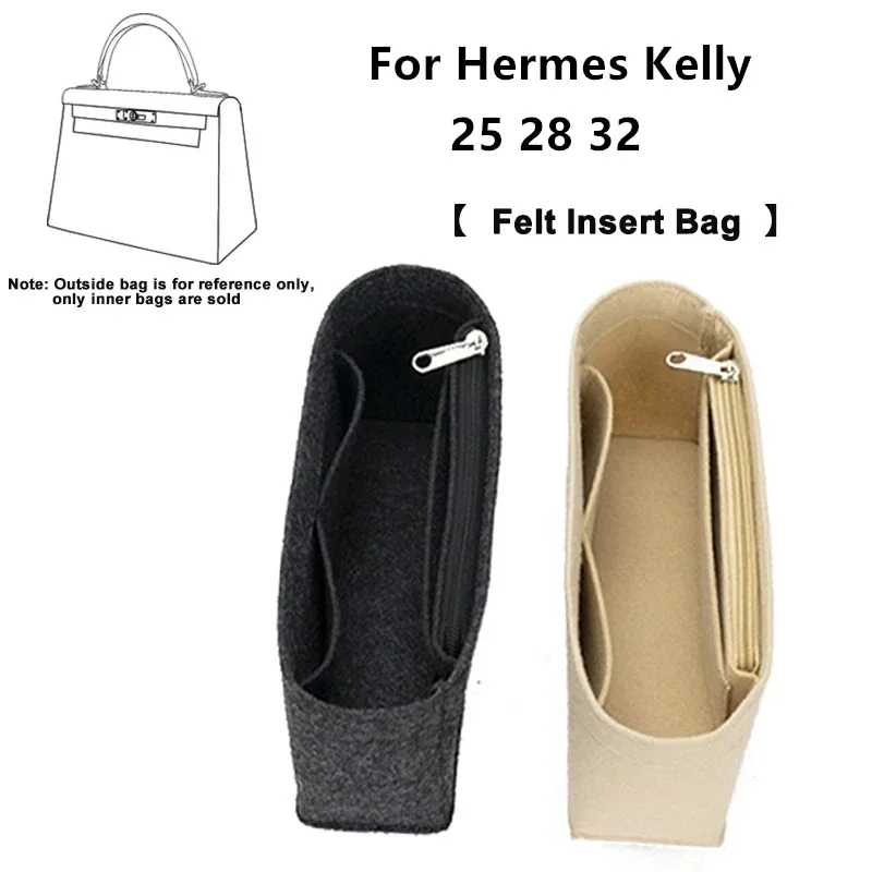 Bag Storage Felt Inner Liner For Hermes Kelly 25 28 32 Handbag Fix Shape Improve Space Lining Modification Accessory