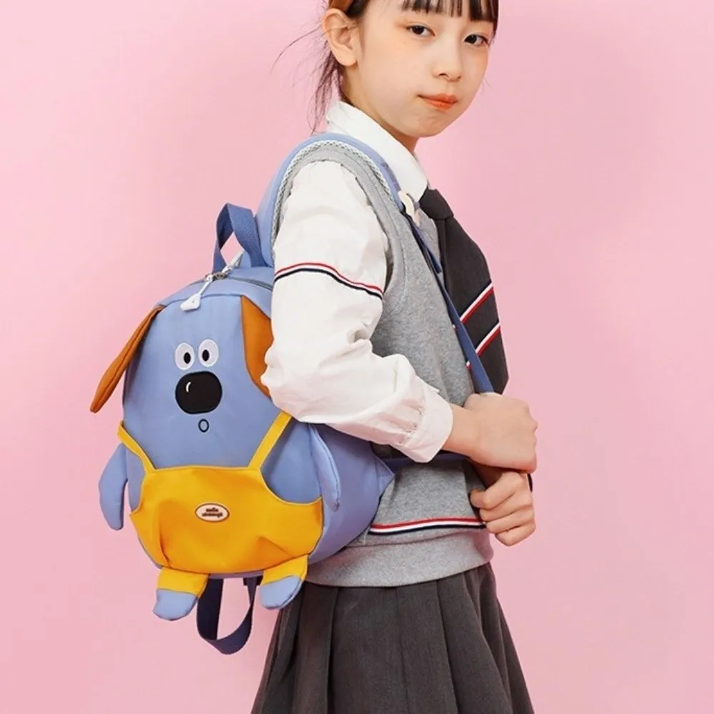Zaino per cuccioli simpatico cartone animato Zaino per studenti con tracolla regolabile alla moda Borse da scuola per ragazze in stile Ins di grande capacità