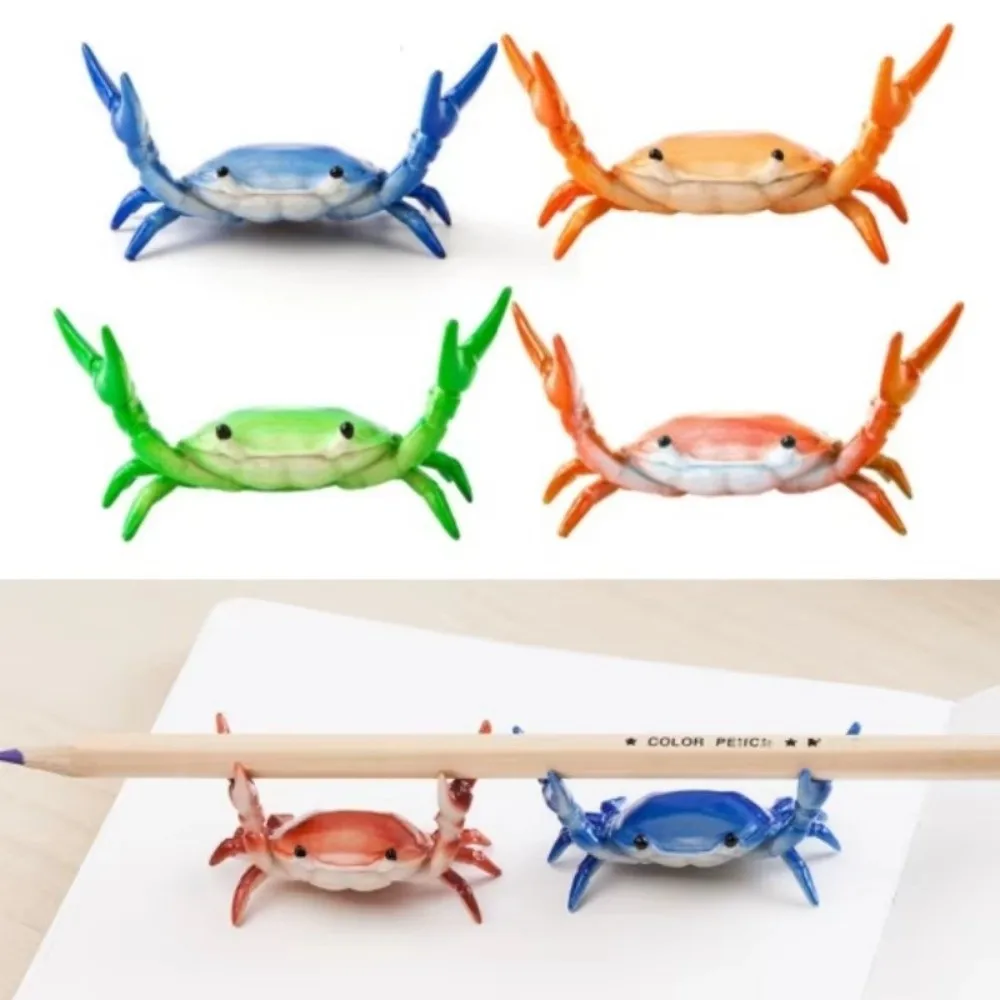 Funny Weightlifting Crabs Pen Holder Desktop Simulation Design Simulation Crab Penholder Holder Function Display Function