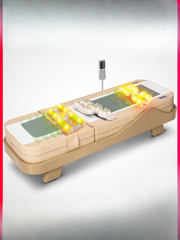 Home 3D electric jade full body massage bed, multifunctional therapy, fully automatic