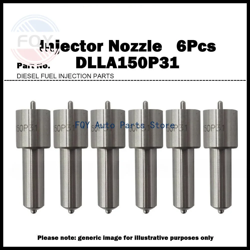 

6X Высококачественные форсунки (сопла) DLLA150P31 для Volvo F12 N12 NL12 12.0D, номер детали 468748, 0432191863