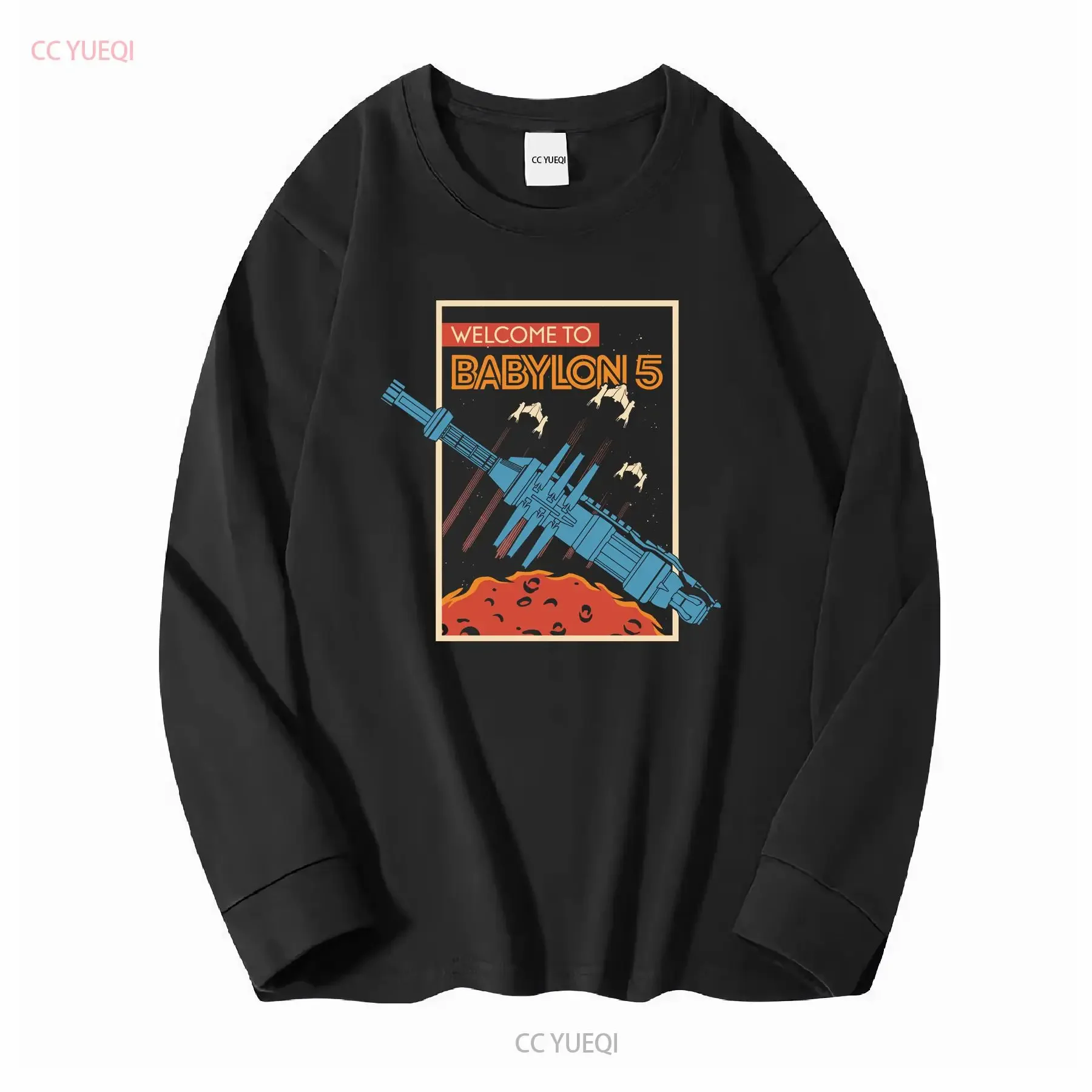 Best For Buy Babylon 5 Vintage Space Welcome Regular T Shirt USA S 5XL vintage Washed graphic Slightly Versatile Stretched