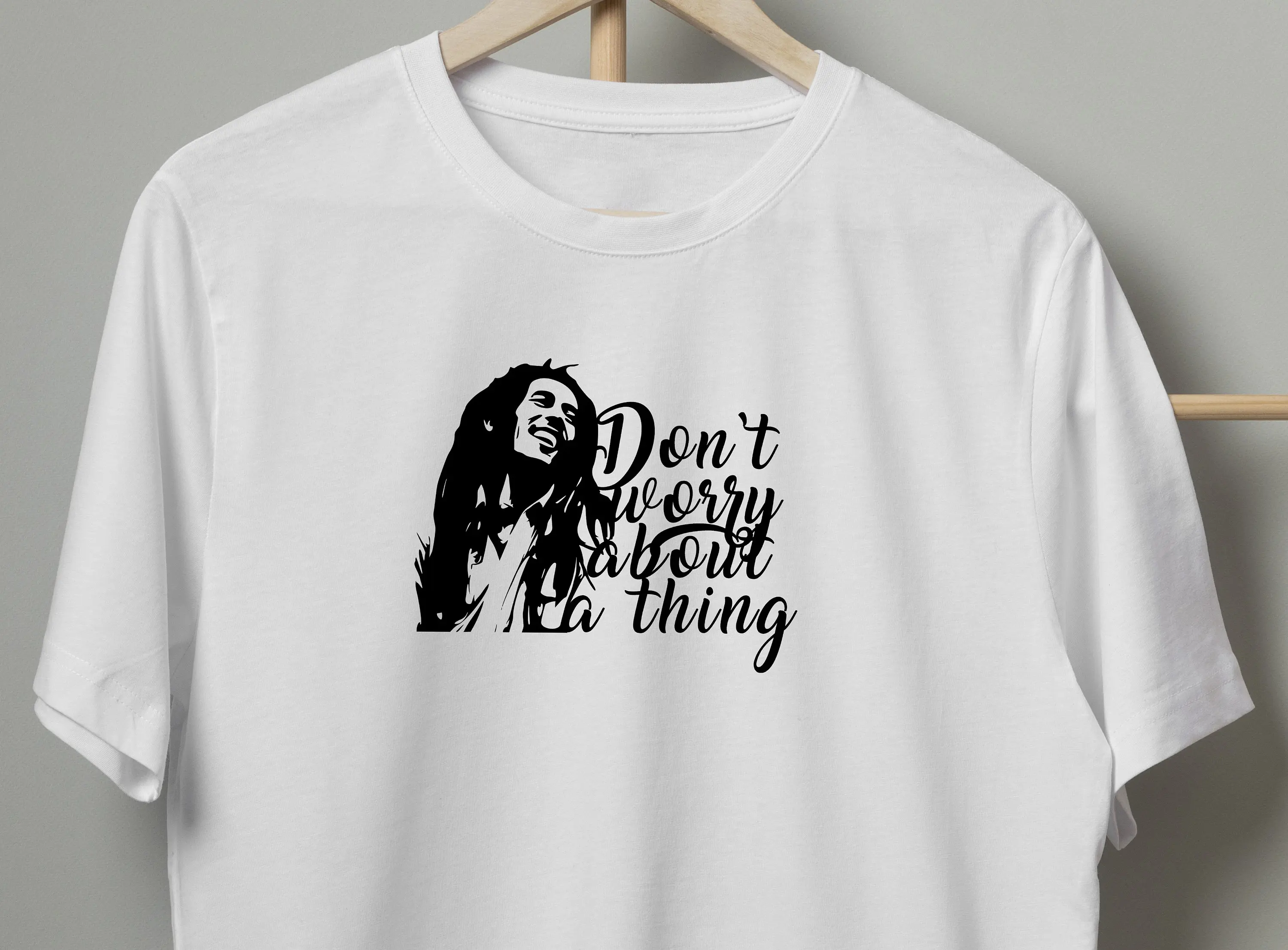 Bob Marlet T shirt Don't Worry About A Thing Reggae Jamaica Music Marley Fan