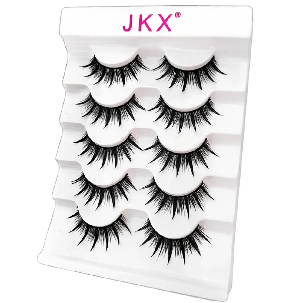 Eye Makeup Tools Handmade Craft Thick Long Extension False Eyelashes 3D Faux Mink Eyelashes Wispy Fluffy Thai Eyelashes