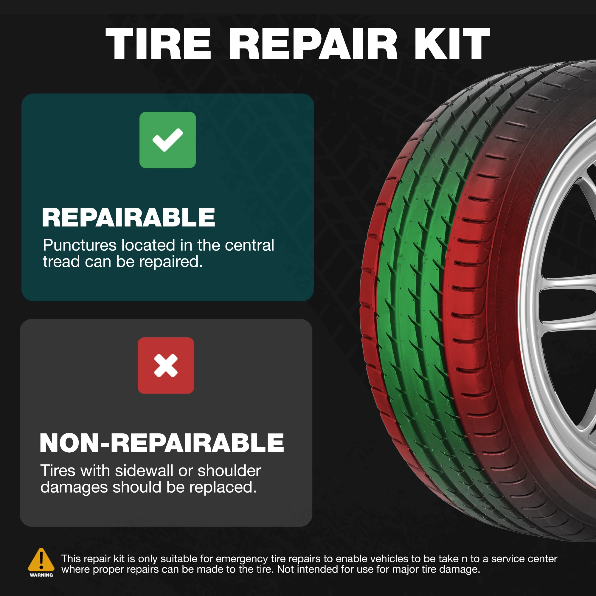 Libraton 78PCS Car Tire Repair - Heavy Equipment Repair recension och pris