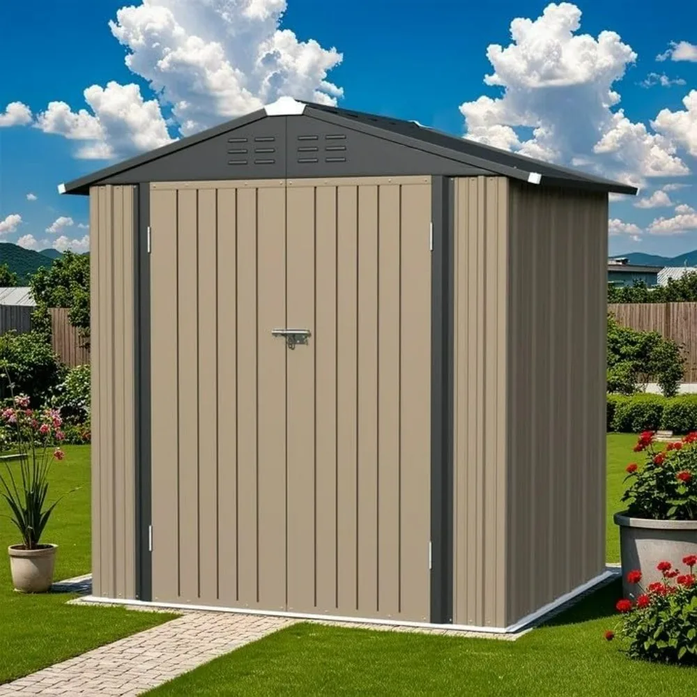 secure metal sheds for outdoor storage, ideal for bikes, backyard, and poolside use