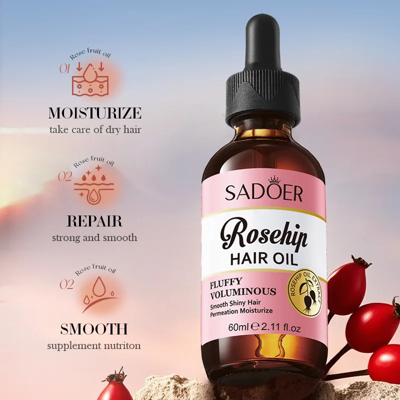 

Rosehip Oil Hair Serum for Volumizing and Shining Nourishing Conditioner for Silky Hair