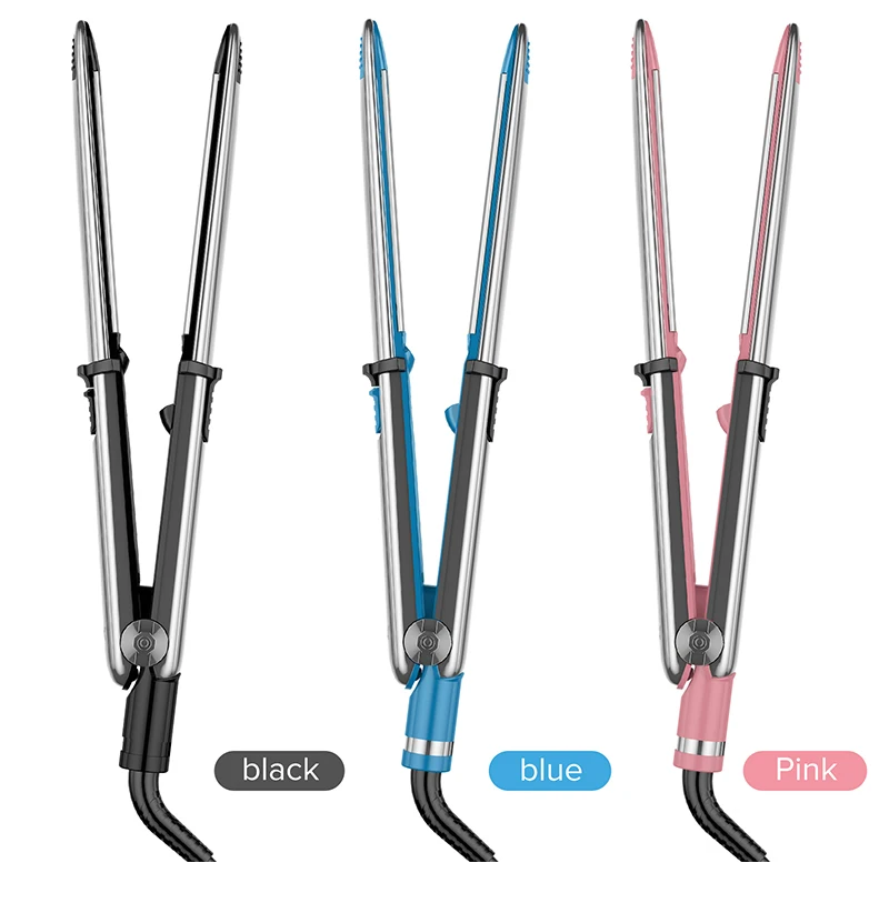 QXXZ Customized Hair Straightener Flat Iron LED Temperature Light Display Titanium Plate Rapid Heating Styling Tools - image 4