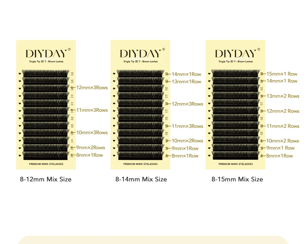 DIYDAY Y SHAPED FALSE EYELASH EXTENSION