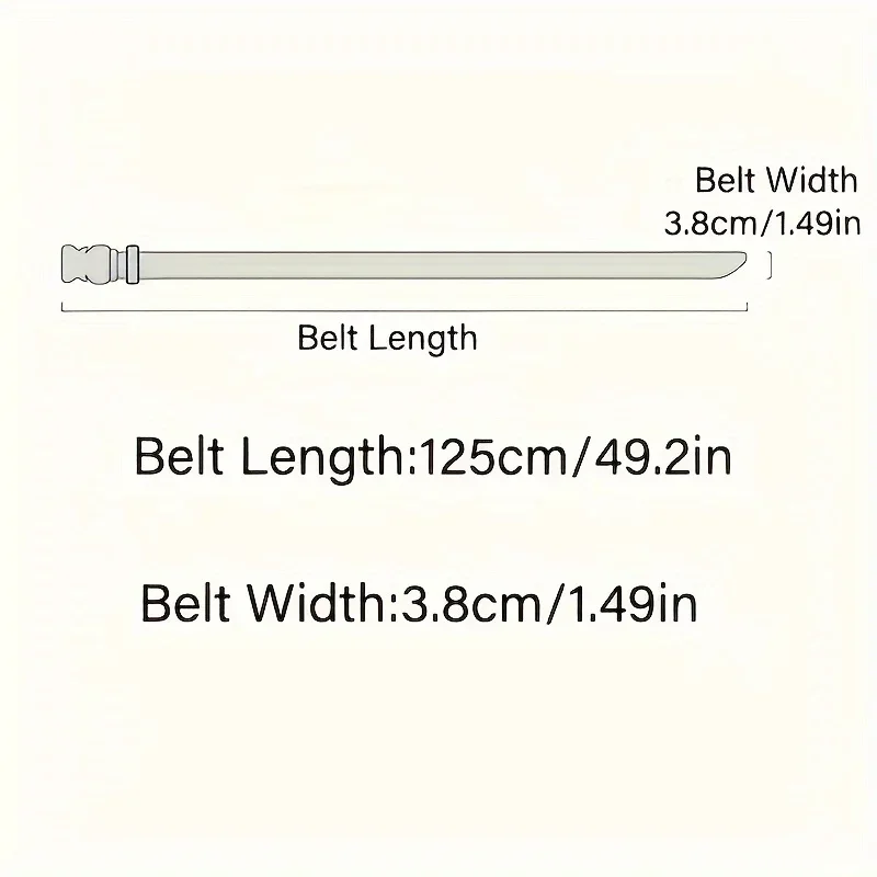 2026 The New Men's 125cm Buckle Belt Nylon Braided Lightweight Breathable Daily Commuter Men's Belt Exercise belt