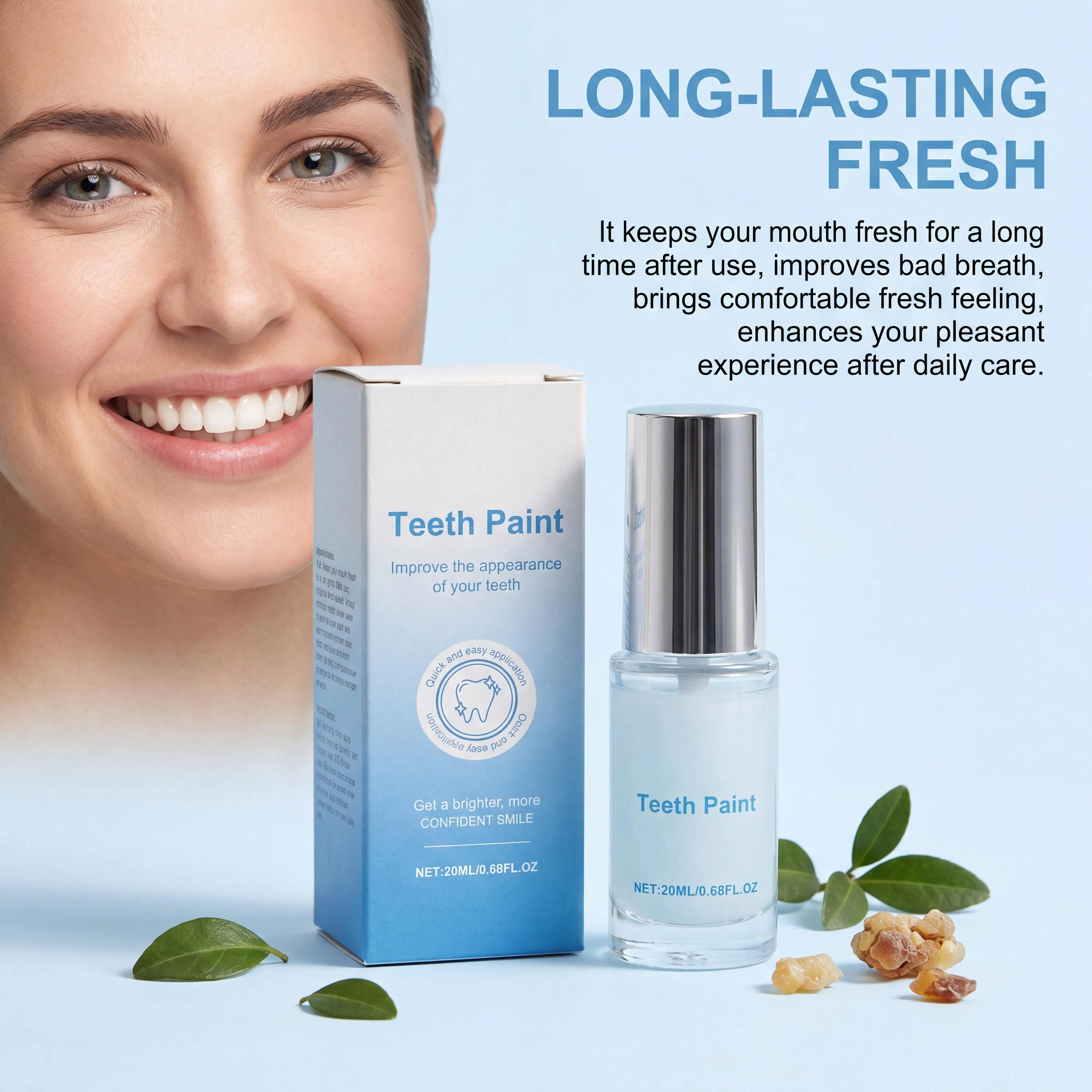Teeth Paint Whitening Brighten Enamel Care Remove Coffee Tea Stains Reduce Bad Odor Fresh Breath Oral Hygiene Cleansing Liquid