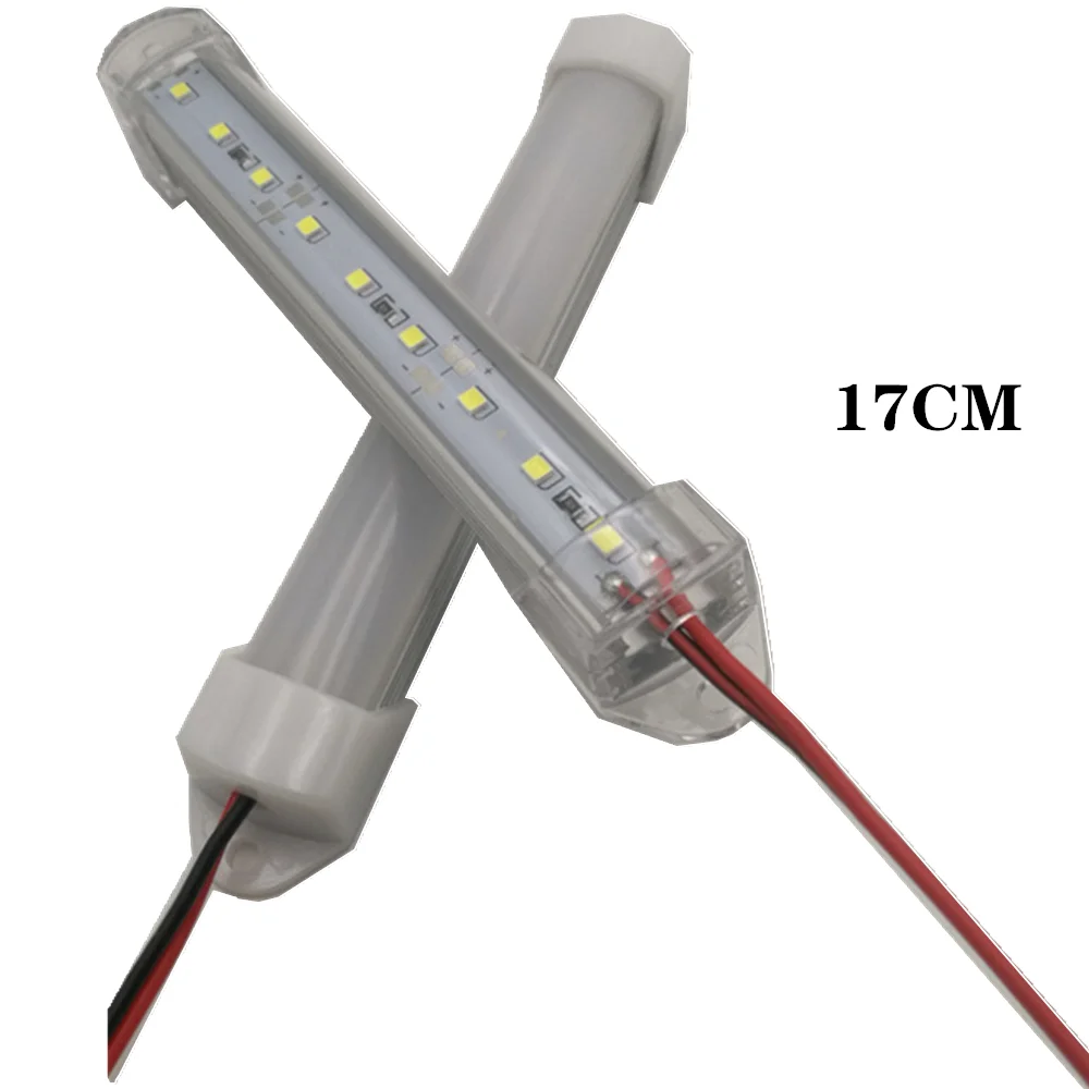 

5pcs*17cm Factory Wholesale DC 12V SMD 5730 5630 LED Hard Rigid Strip Bar Light Aluminium shell +pc cover LED Bar Light 5730