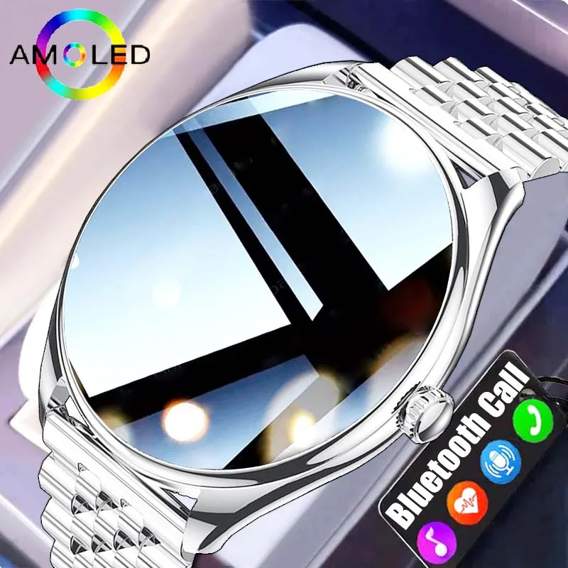 

2024 AMOLED Smartwatch Women Always on Display Watch Bluetooth Call Voice Control IP68 Waterproof Fitness Bracelet Smartwatch