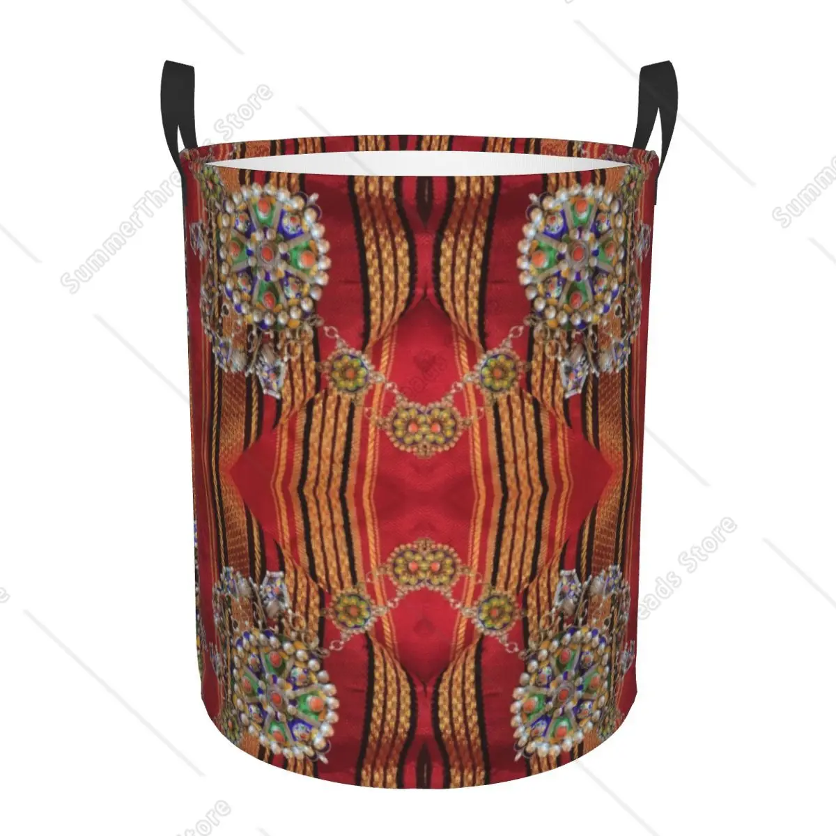 

Custom Autumn Allegory Collapsible Laundry Hamper - Rococo Boucher-Style Storage Bin for Kids Nursery