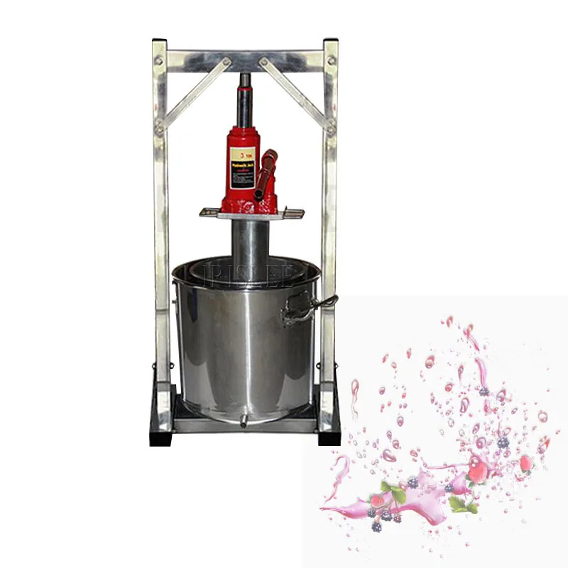 

12L Grape Fruit Juice Cold Press Juicing Machine 304 Stainless Steel Jack Manual Grape Pulp Juicer Machine