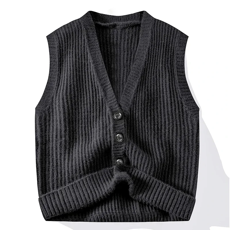 

Autumn and Winter Men's V-neck Home Cardigan Sweater Men's Warm Casual Sweater Comfortable Thermal Vest Fashion Trend Pajamas