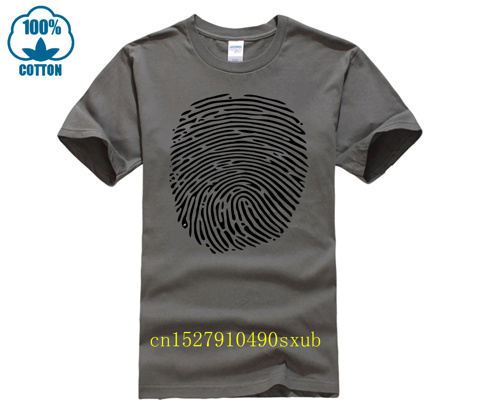 T-shirt con impronte digitali 2023 t-shirt con inchiostro per scienze forensi