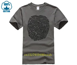 T-shirt con impronte digitali 2023 t-shirt con inchiostro per scienze forensi