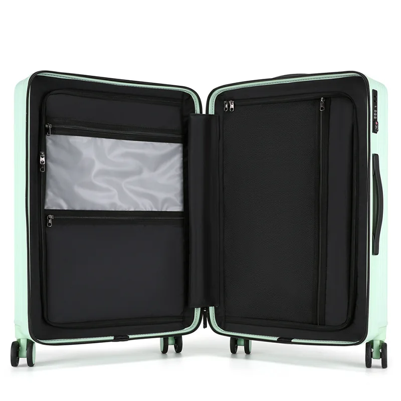 Aluminum Frame Rolling Suitcase Student Large Capacity Fashion Trolley Case Business Boarding Box Travel Spinner Luggage