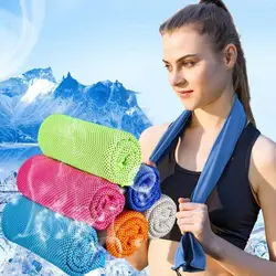 Toalla de microfibra transpirable para deportes al aire libre, bufanda de refrigeración para correr, Yoga, gimnasio, Camping, Verano