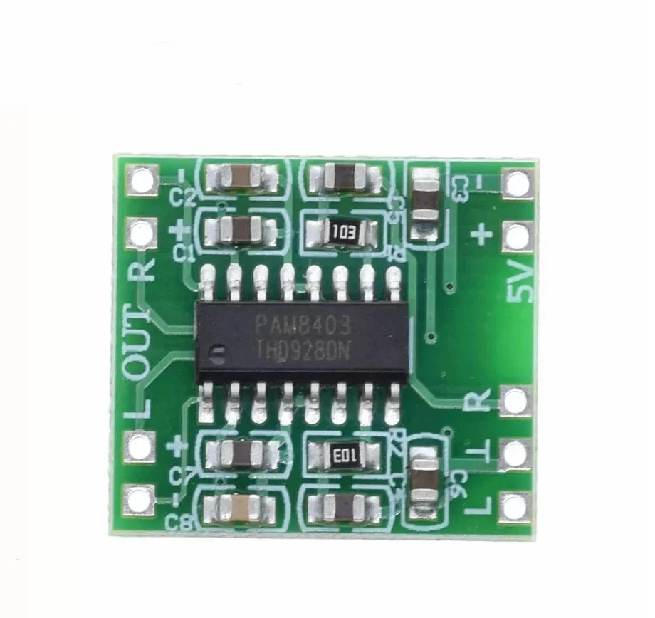 1/2/5/10PCS PAM8403 Audio 2x3W Mini Digital Power Amplifier Board For Class D Stereo Audio Amplifier Module 5V Power
