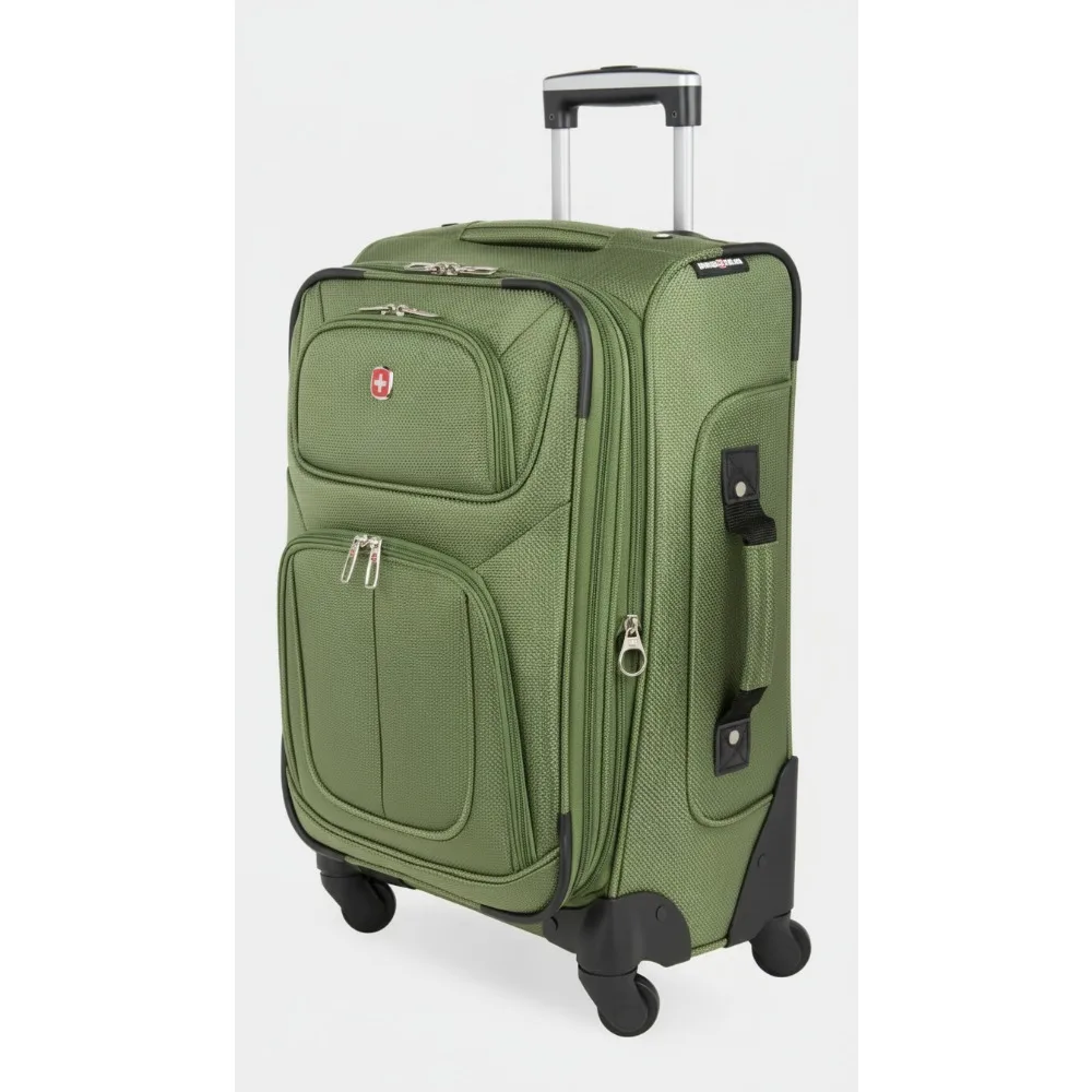 

Expandable 21-Inch Carry-On Luggage with Spinner Wheels - Lightweight Travel Suitcase for Business & Vacation