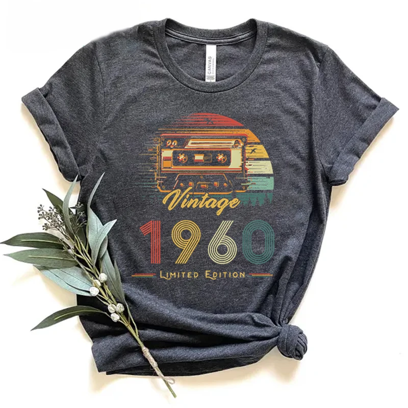 1965 Born Gift Women's T-Shirt 1960 To 1969 Limited Edition Vintage T Shirts Men Women 60th Birthday Gift Ladies T-Shirt