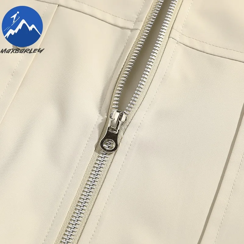 Maxbarley Vintage Male Jacket 2025 Autumn Fashionable Camping Windproof Coat Hip Hop Streetwear Premium Quality Casual Outerwear